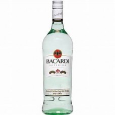 bacardi carta blanca 1.0 ltr 