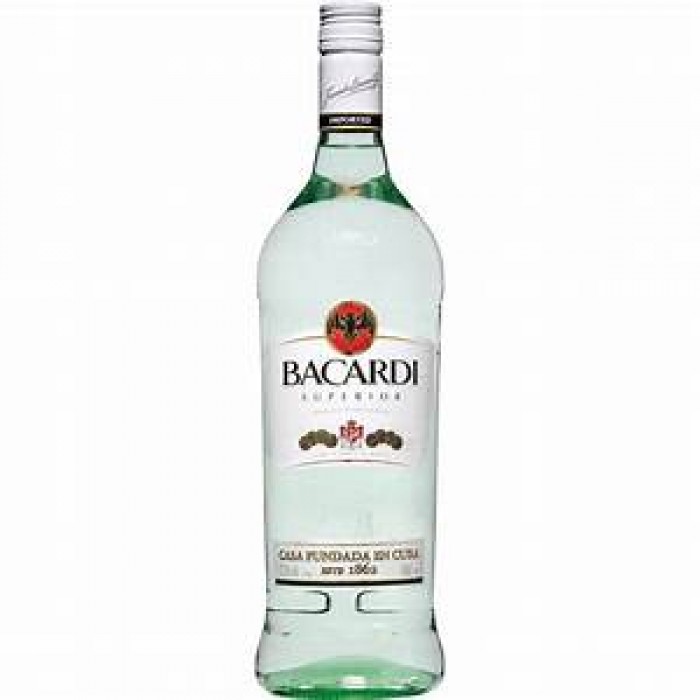 bacardi carta blanca 1.0 ltr 
